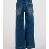 Paola Wide Leg - Seams - Dark Wash - Elle Maxine