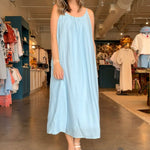 Patio Maxi Dress - Light Blue - Elle Maxine