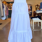 Pauline Maxi Skirt - White - Elle Maxine