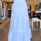 Pauline Maxi Skirt - White - Elle Maxine