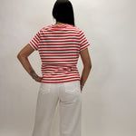 Perfect Textured Tee - Cayenne - Elle Maxine