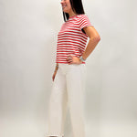 Perfect Textured Tee - Cayenne - Elle Maxine