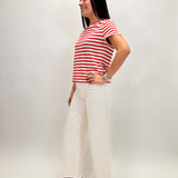 Perfect Textured Tee - Cayenne - Elle Maxine