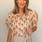 Petal Glow Blouse - Elle Maxine