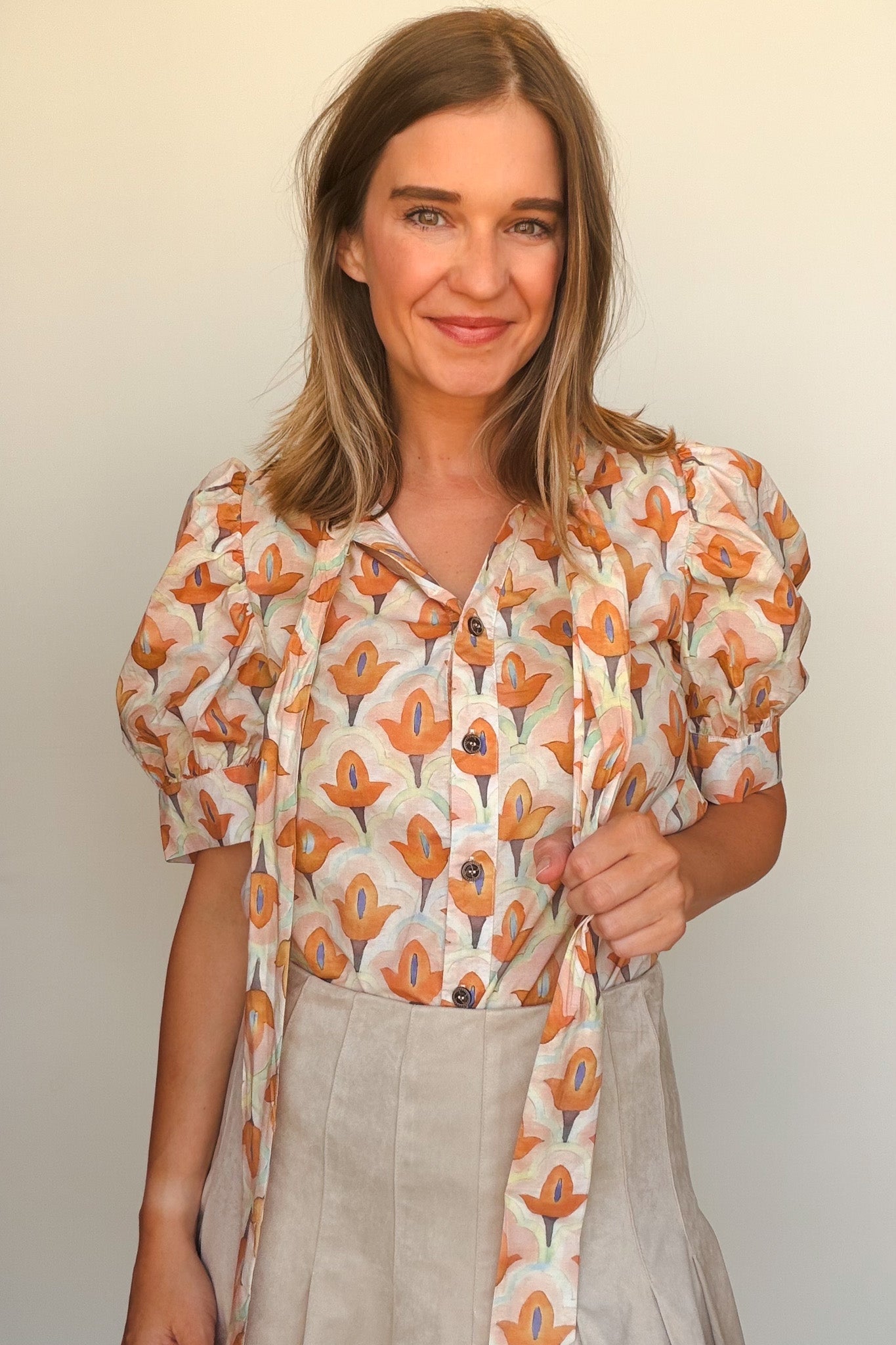 Petal Glow Blouse - Elle Maxine