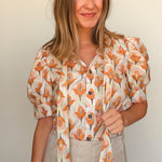 Petal Glow Blouse - Elle Maxine