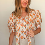 Petal Glow Blouse - Elle Maxine