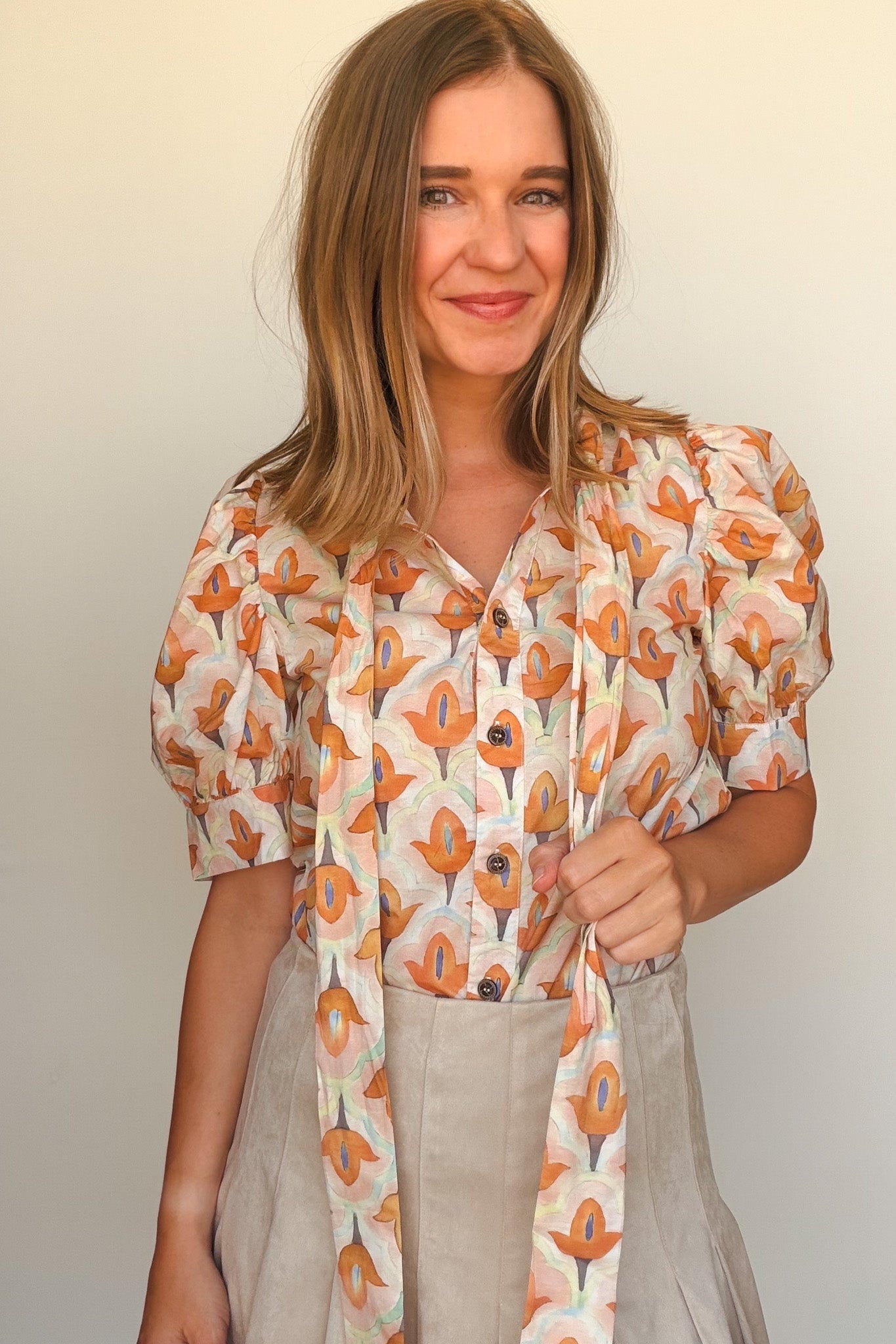 Petal Glow Blouse - Elle Maxine