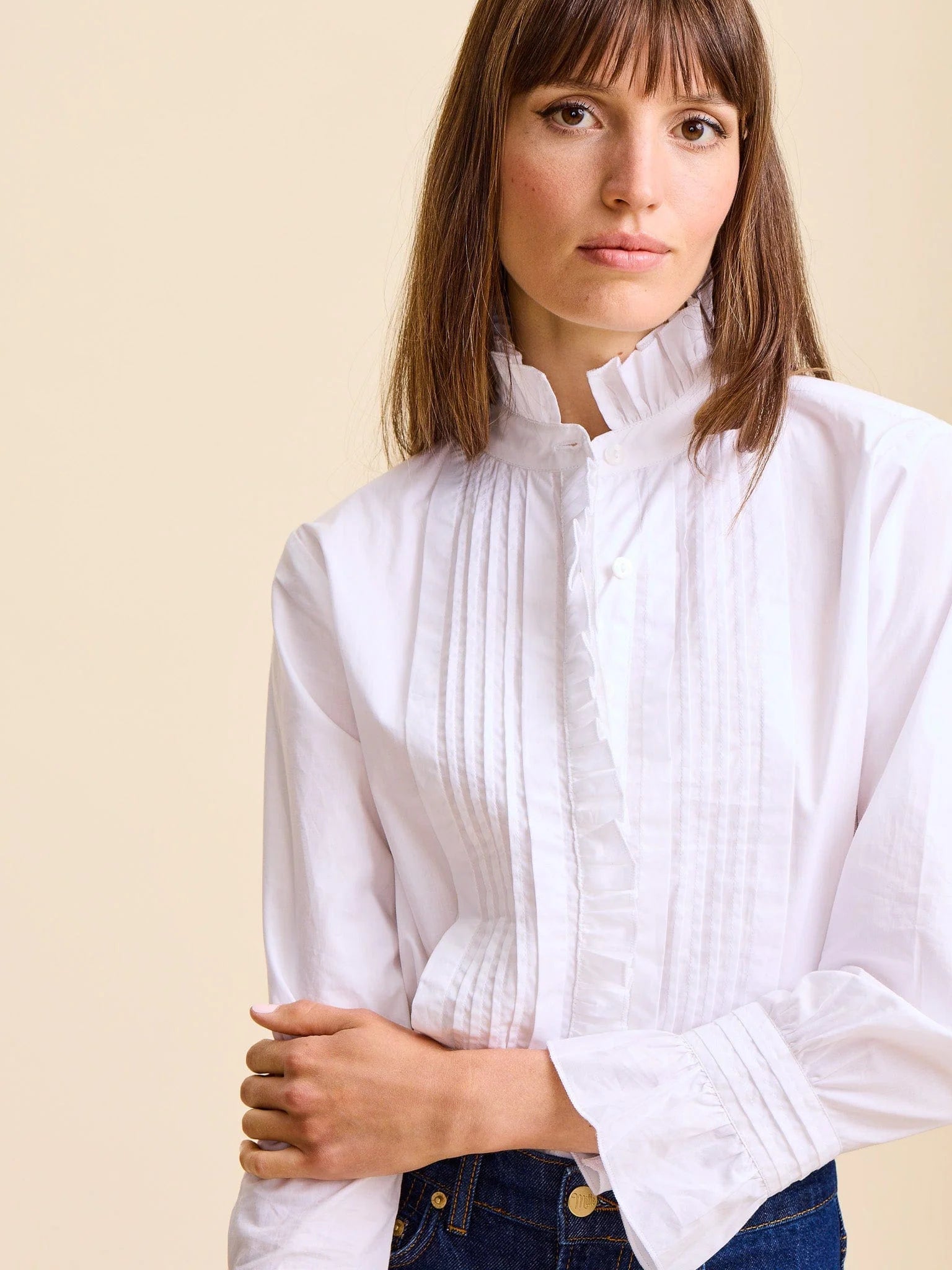 Phoebe Top - White - Elle Maxine