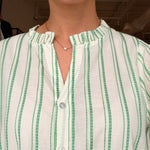 Pia Stripe Set - Green - Elle Maxine