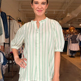 Pia Stripe Set - Green - Elle Maxine