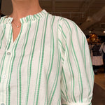 Pia Stripe Set - Green - Elle Maxine