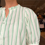 Pia Stripe Set - Green - Elle Maxine