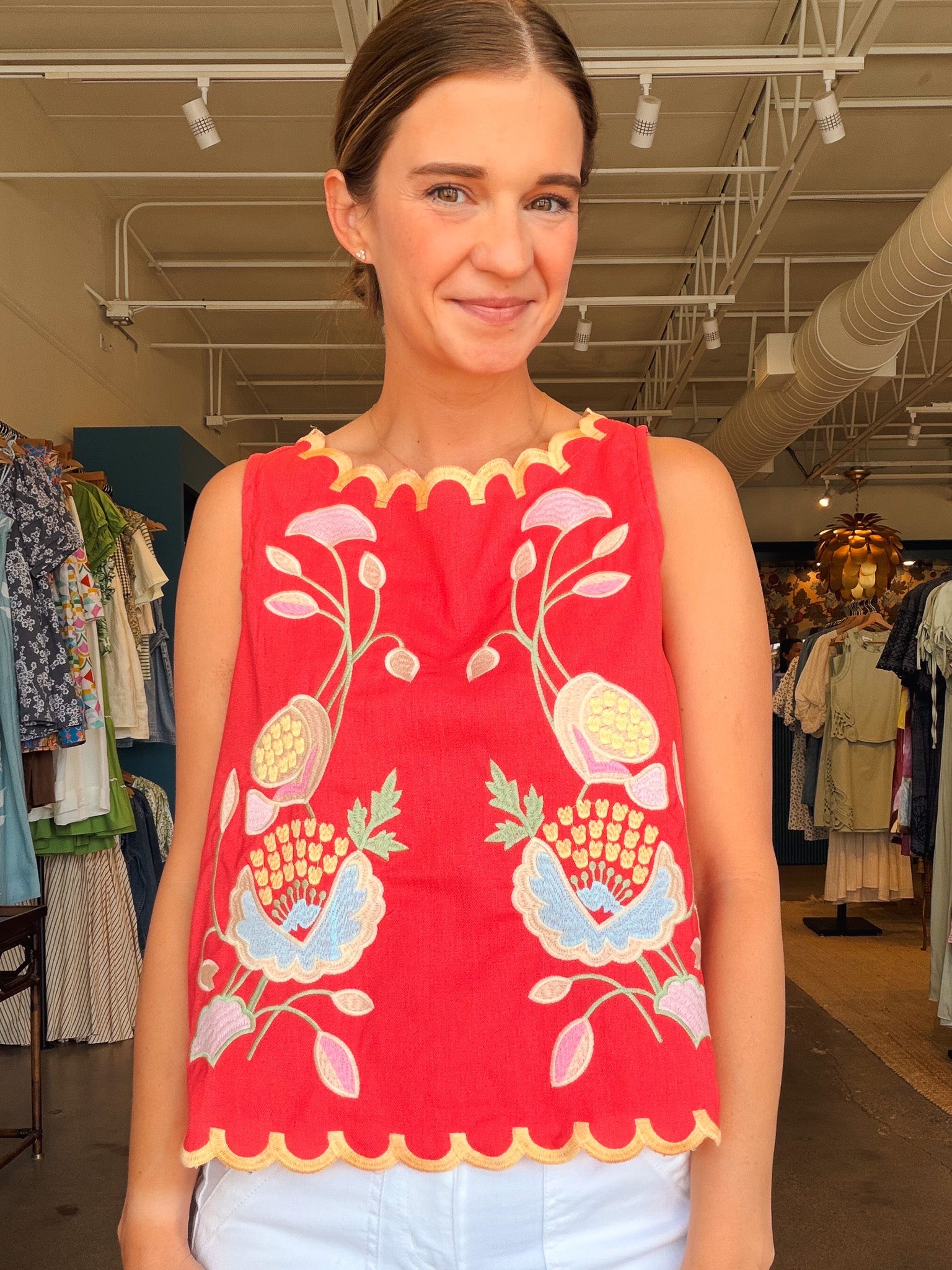 Playa Embroidered Top - Elle Maxine
