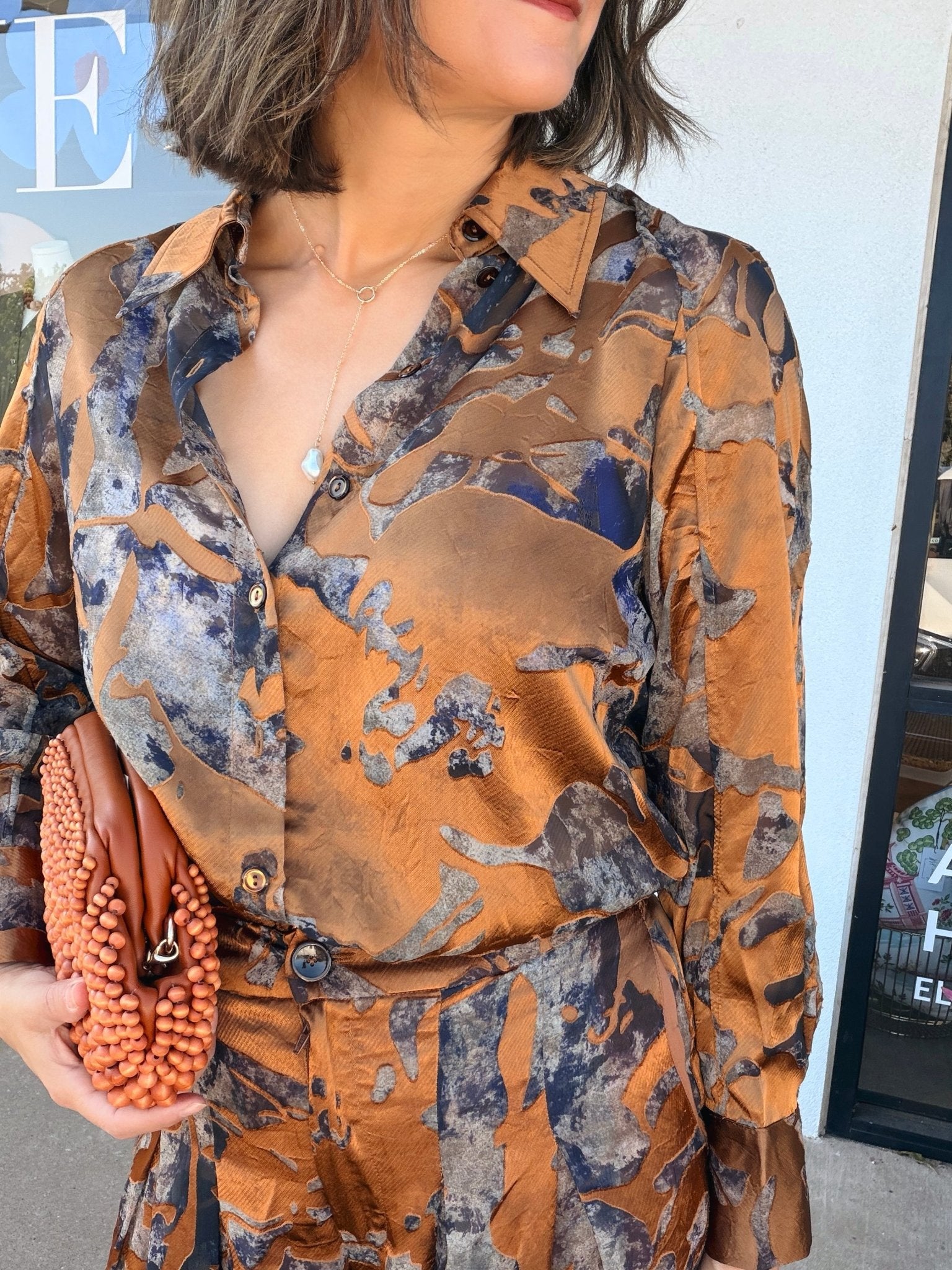 Polka Burnout Velvet Top - Elle Maxine