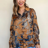 Polka Burnout Velvet Top - Elle Maxine