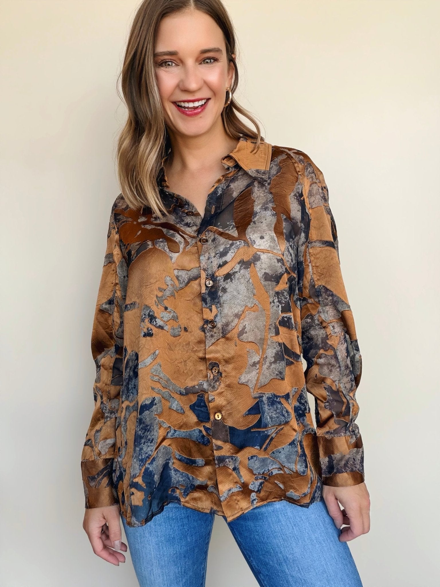 Polka Burnout Velvet Top - Elle Maxine