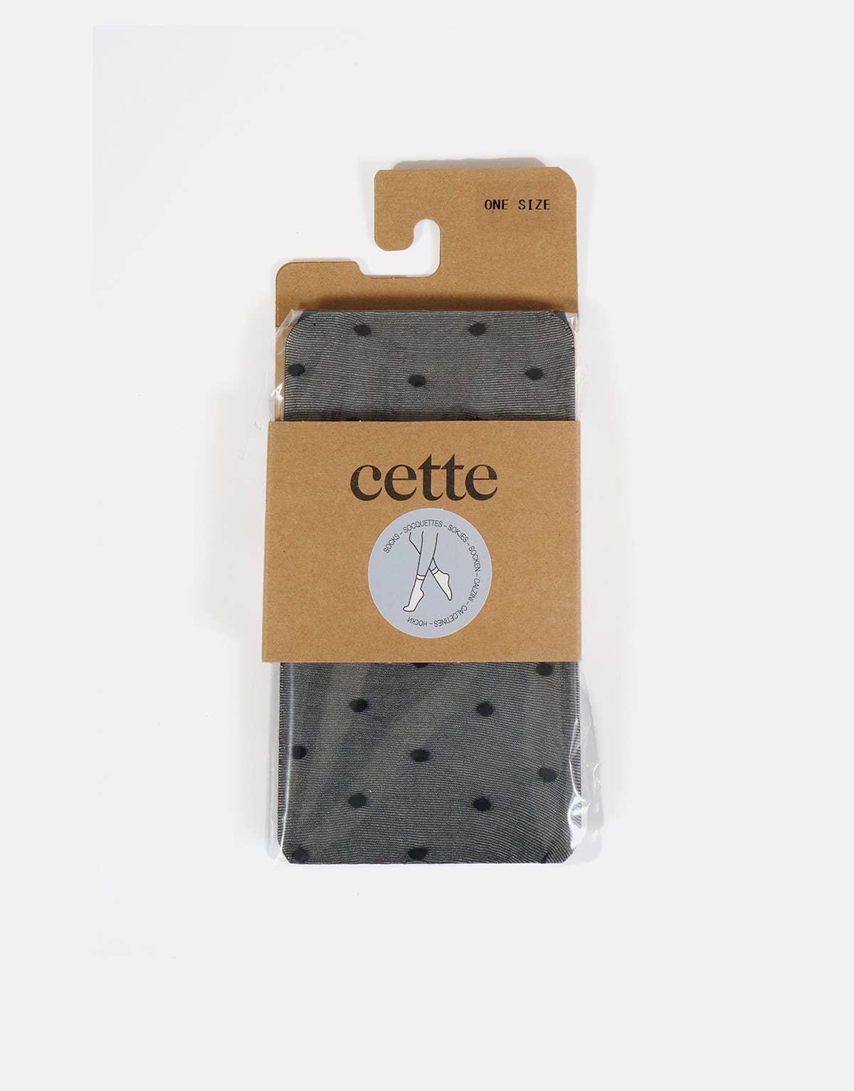 Polka Dot Socks - Black - Elle Maxine