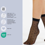 Polka Dot Socks - Black - Elle Maxine