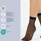 Polka Dot Socks - Black - Elle Maxine