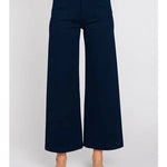 Ponte Wide Leg Pants - Navy - Elle Maxine
