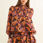 Poppy Smocked Long Sleeve Top - Elle Maxine