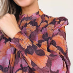 Poppy Smocked Long Sleeve Top - Elle Maxine