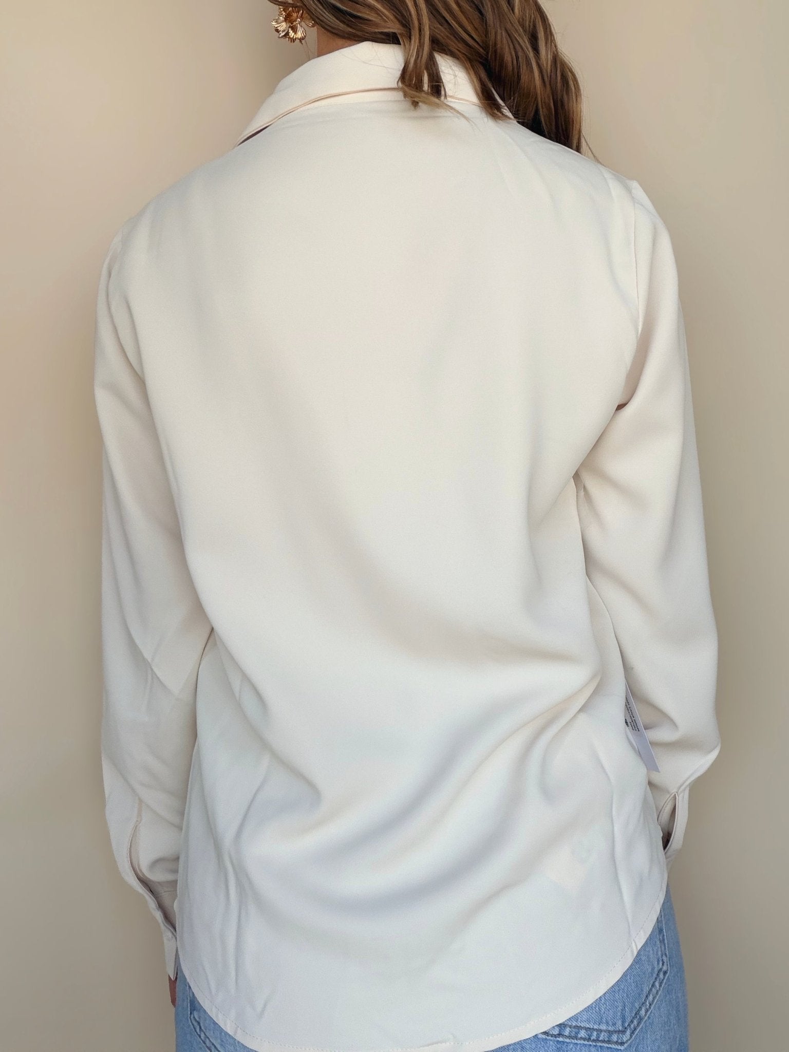 Proper Ruffle Front Blouse - Elle Maxine