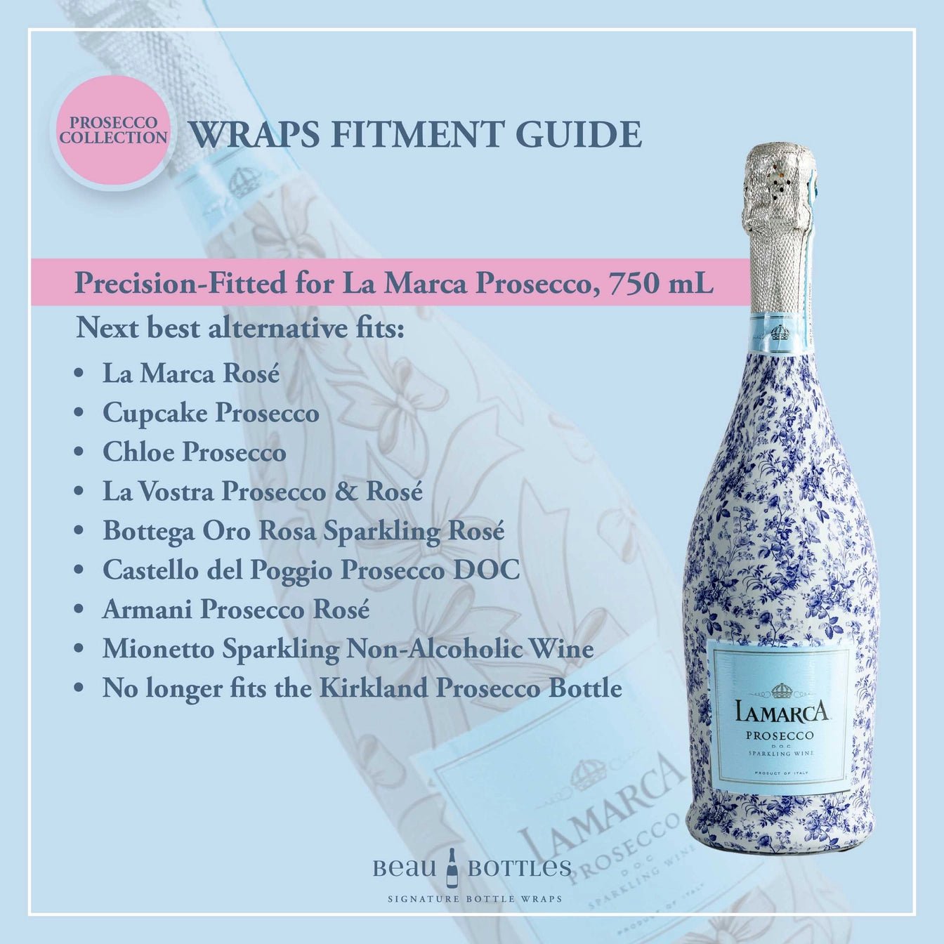 Prosecco Bottle Wrap - Elle Maxine