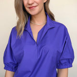 Purple Reign Collared Blouse - Elle Maxine