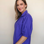 Purple Reign Collared Blouse - Elle Maxine