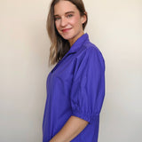 Purple Reign Collared Blouse - Elle Maxine
