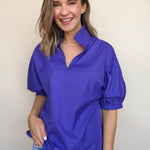 Purple Reign Collared Blouse - Elle Maxine