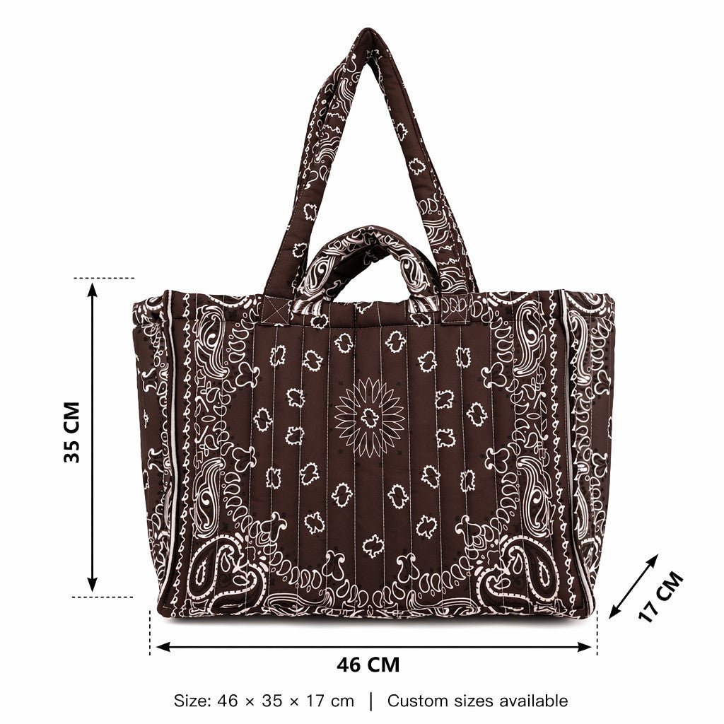 Quilted Bandana Tote - Elle Maxine