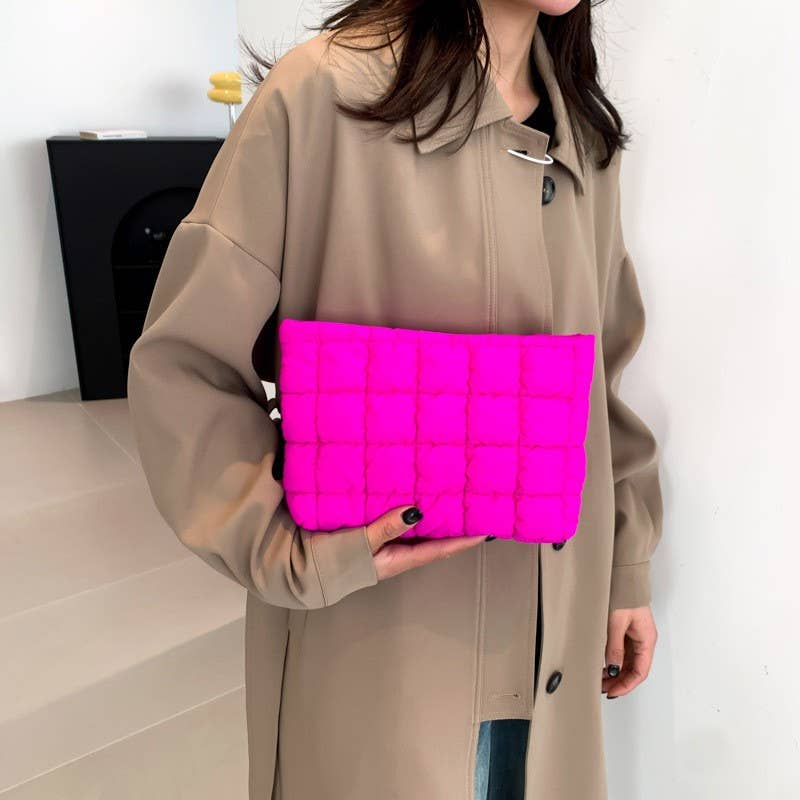 Quilted Puffy Cosmetic Pouch - Elle Maxine