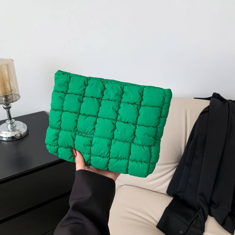 Quilted Puffy Cosmetic Pouch - Elle Maxine