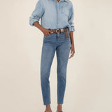 Rachael Mom Hem Jeans - Elle Maxine