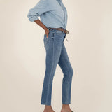Rachael Mom Hem Jeans - Elle Maxine