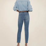 Rachael Mom Hem Jeans - Elle Maxine