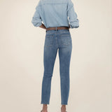 Rachael Mom Hem Jeans - Elle Maxine