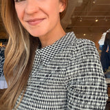 Rachel Smocked Gingham Midi Dress - Elle Maxine