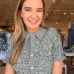 Rachel Smocked Gingham Midi Dress - Elle Maxine