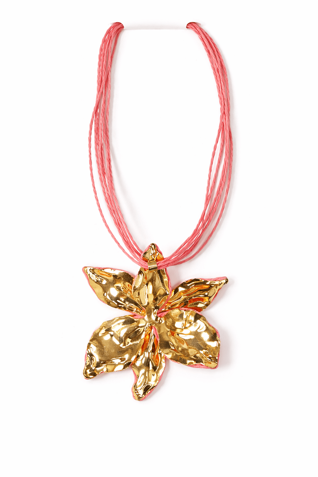 Raffia Bloom Statement Necklace - Elle Maxine