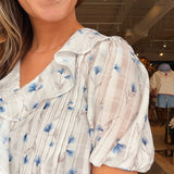 Rebecca Floral Ruffle Top - Elle Maxine