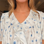 Rebecca Floral Ruffle Top - Elle Maxine