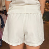 Reese Embroidered Shorts - White - Elle Maxine