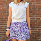 Reese Skort - TCU Poppies - Elle Maxine