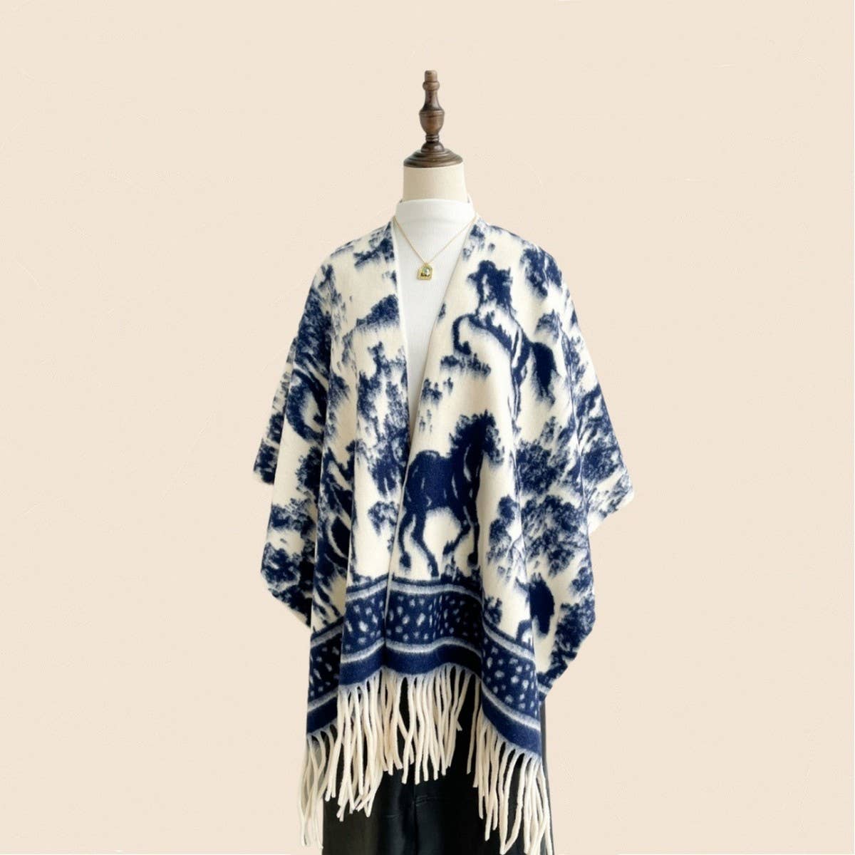 Reese Western Print Shawl - Elle Maxine