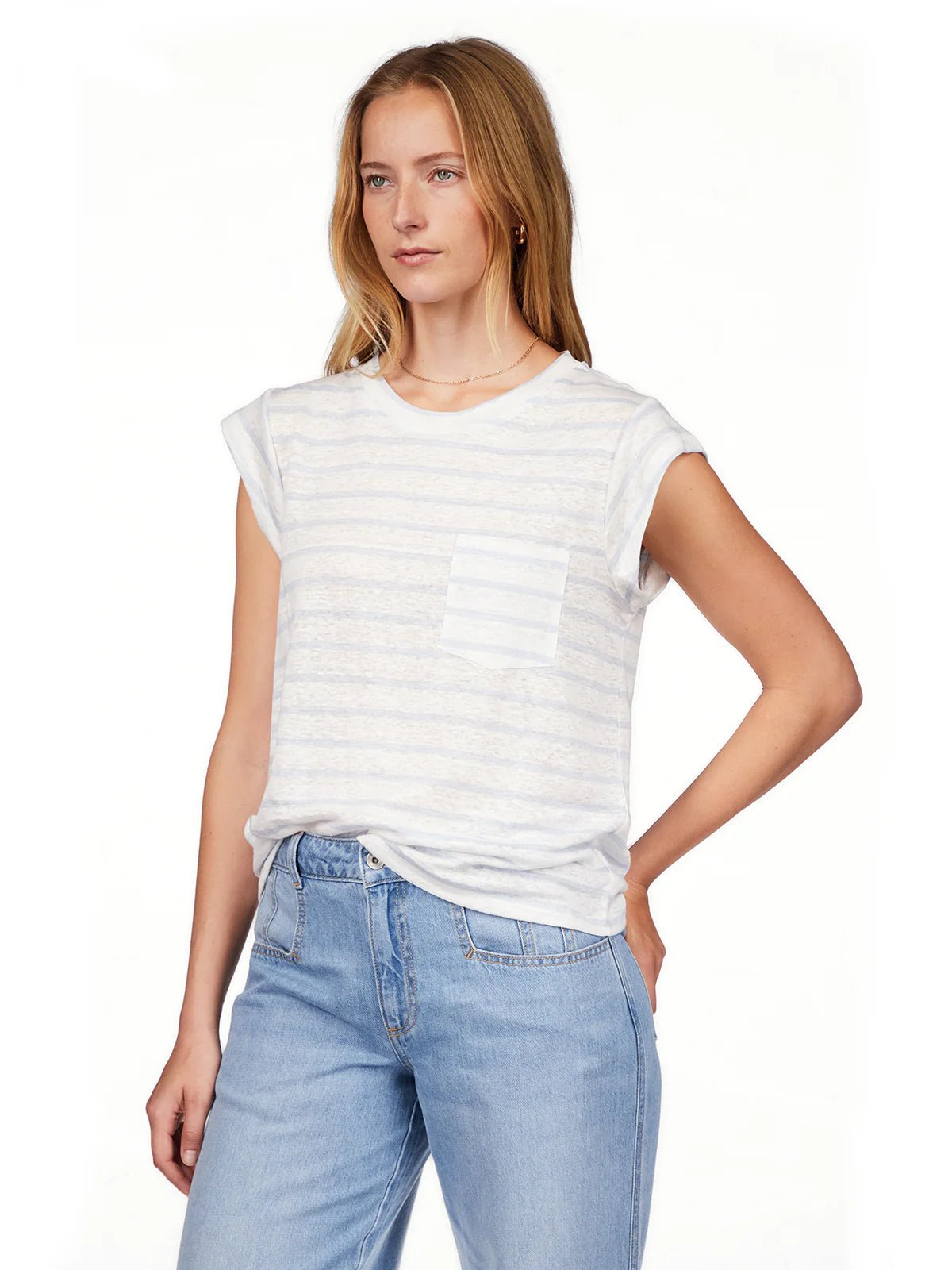 Relaxed Cap Sleeve Tee - Elle Maxine