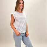 Relaxed Cap Sleeve Tee - Elle Maxine